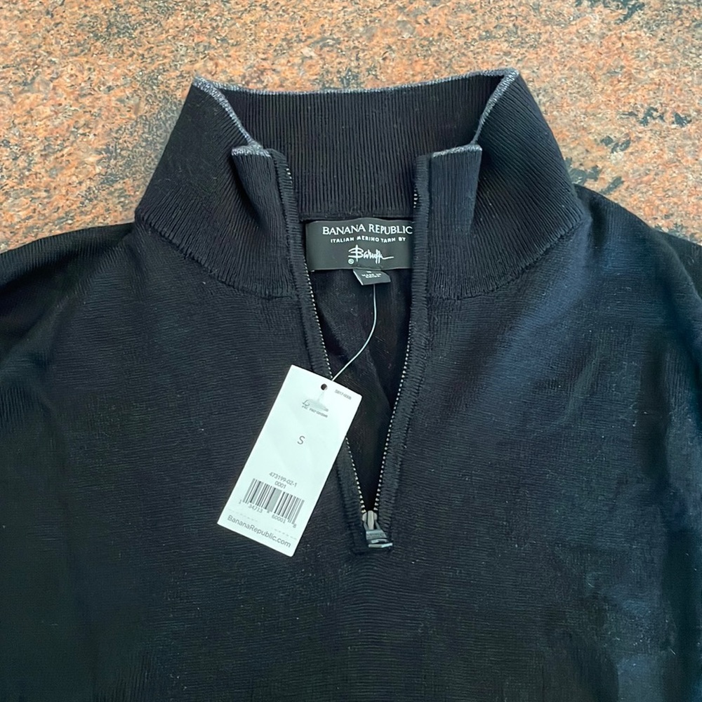 Banana Republic - Merino Quarter Zip Sweater